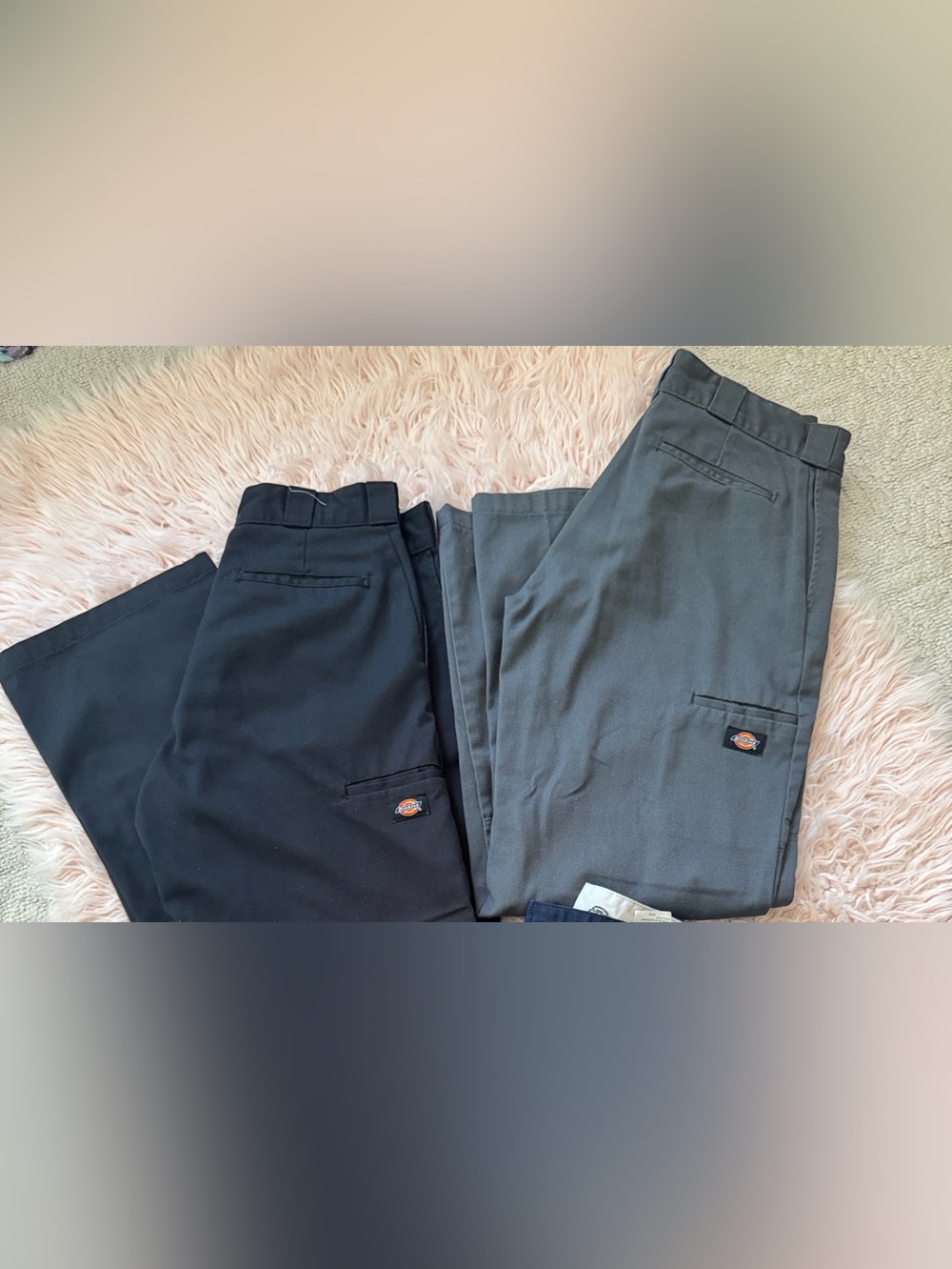 Dickies Men’s 33 x 32" Chino Work Pants - Black & Gray